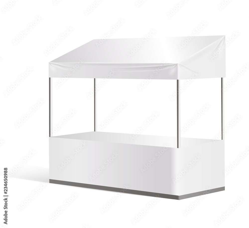 Vector information booth, exhibition stand mock up Vector information booth, exhibition stand mock up
