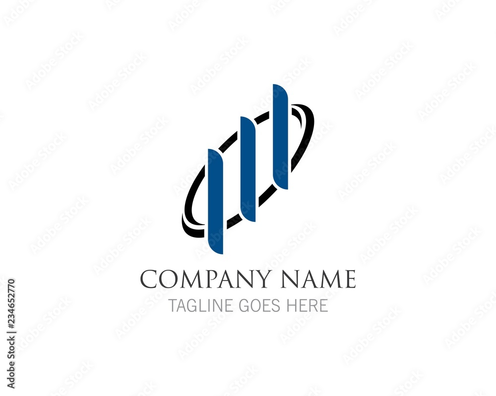 Fototapeta premium Business Finance professional logo template vector icon 
