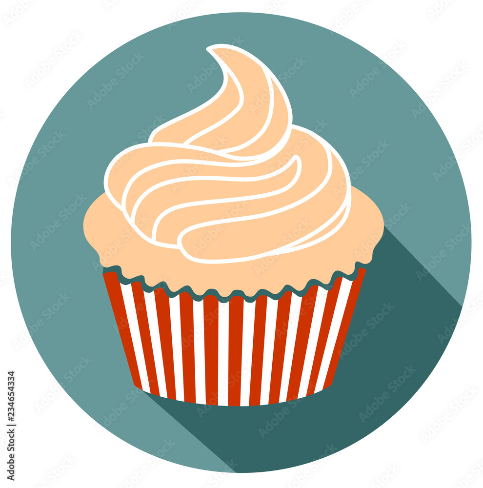 Cupcake icon simple sign and modern symbol vector eps 10
