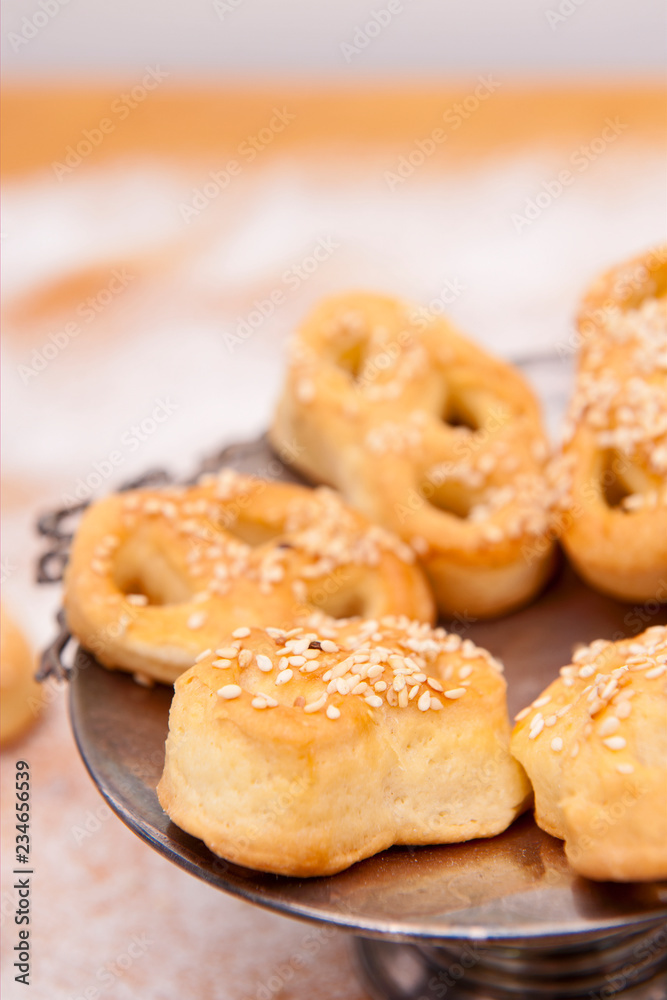Fresh mini pretzels