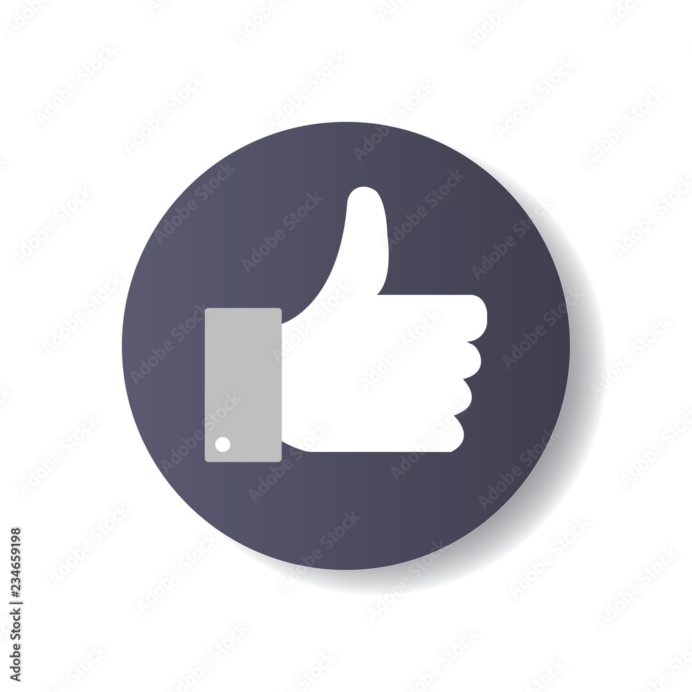 Thumbs up. Good job. Web. Vector illustration Thumbs up. Good job. Web. Vector illustration