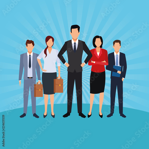 executive men cartoon