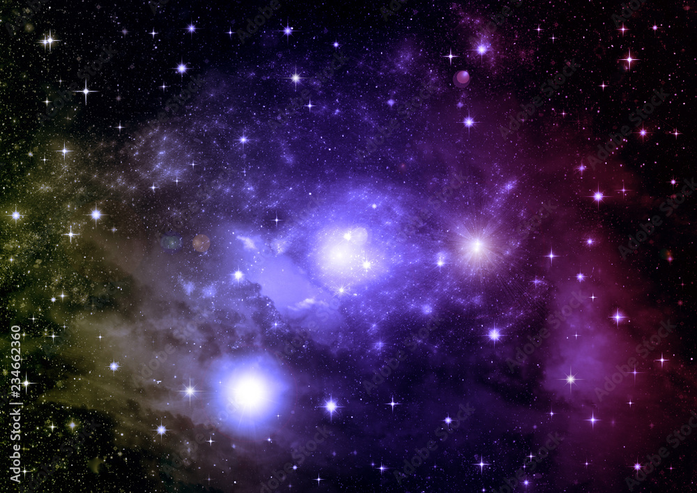 Fototapeta premium galaxy in a free space