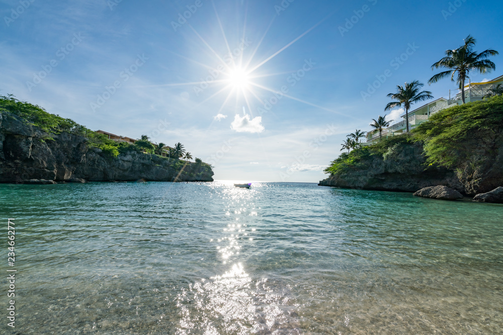 Obraz premium Lagun Beach on the caribbean island of Curacao