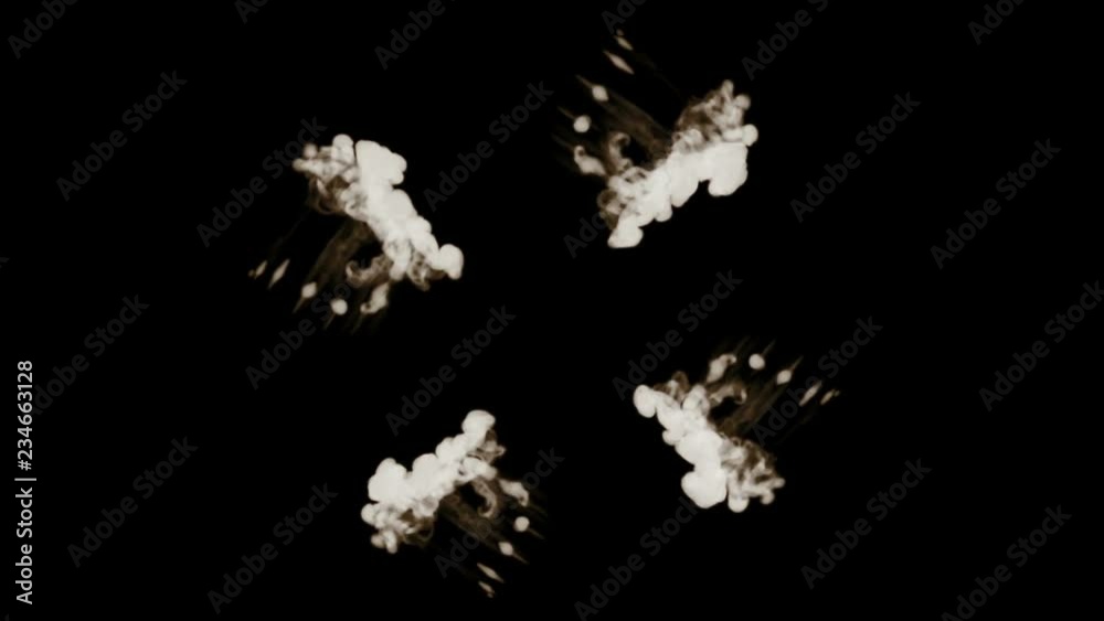 smoke isolated on black background. Smoke streams form a beautiful radial structure. smoke isolated on black background. Smoke streams form a beautiful radial structure.