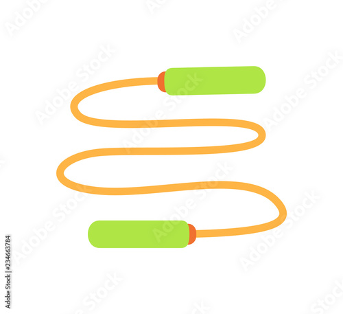 Jumping Rope Exercise Icon Vector Illustration
