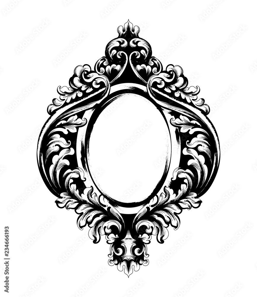 Filigree Frame Vector