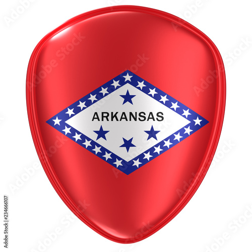 Free Download 3d rendering of an Arkansas USA State flag icon. - GFXLoad