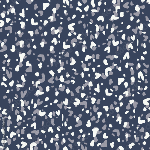 Abstract Hand-drawn Camo Animal Skin Vector Seamless Pattern. Organic Fragments. Terazzo marks. Whimsical Ditsy Texture