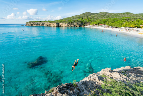 Foto views around Knip Landhouse and beach on the Caribbean islland of Curacao