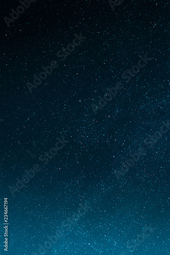 Blue Starry Night Sky