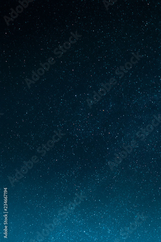 Blue Starry Night Sky