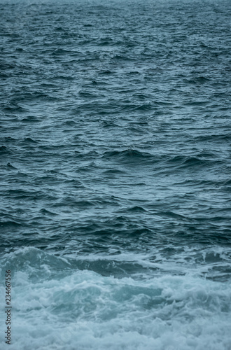 Blue Sea Waves Close Up