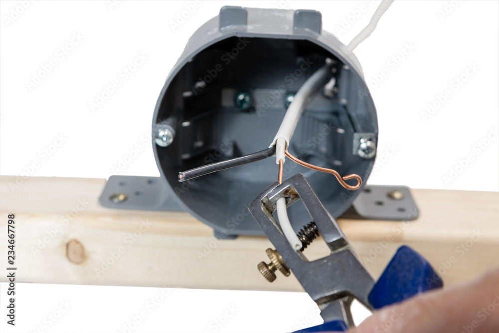 Stripping insulation from wires for attachment to chuck Stripping insulation from wires for attachment to chuck