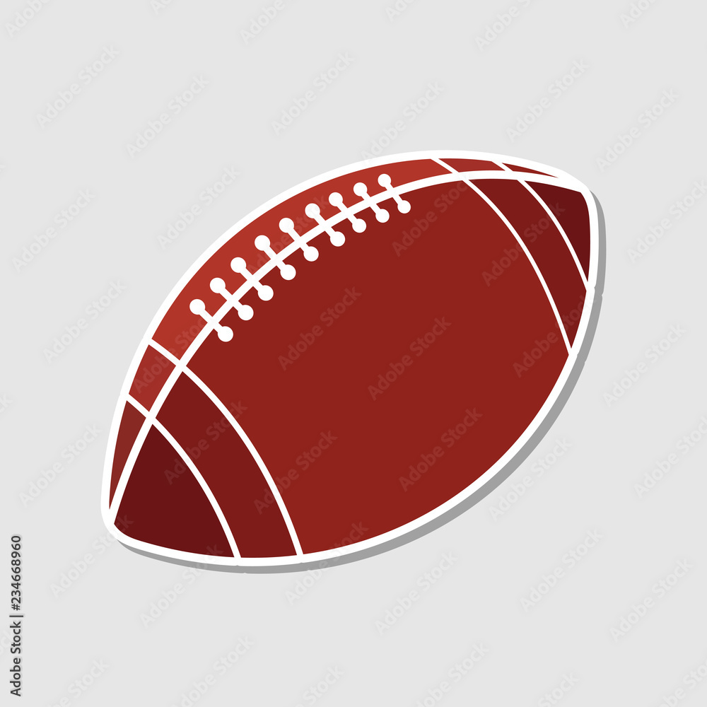 American football ball icon. Vector illustration. American football ball icon. Vector illustration.