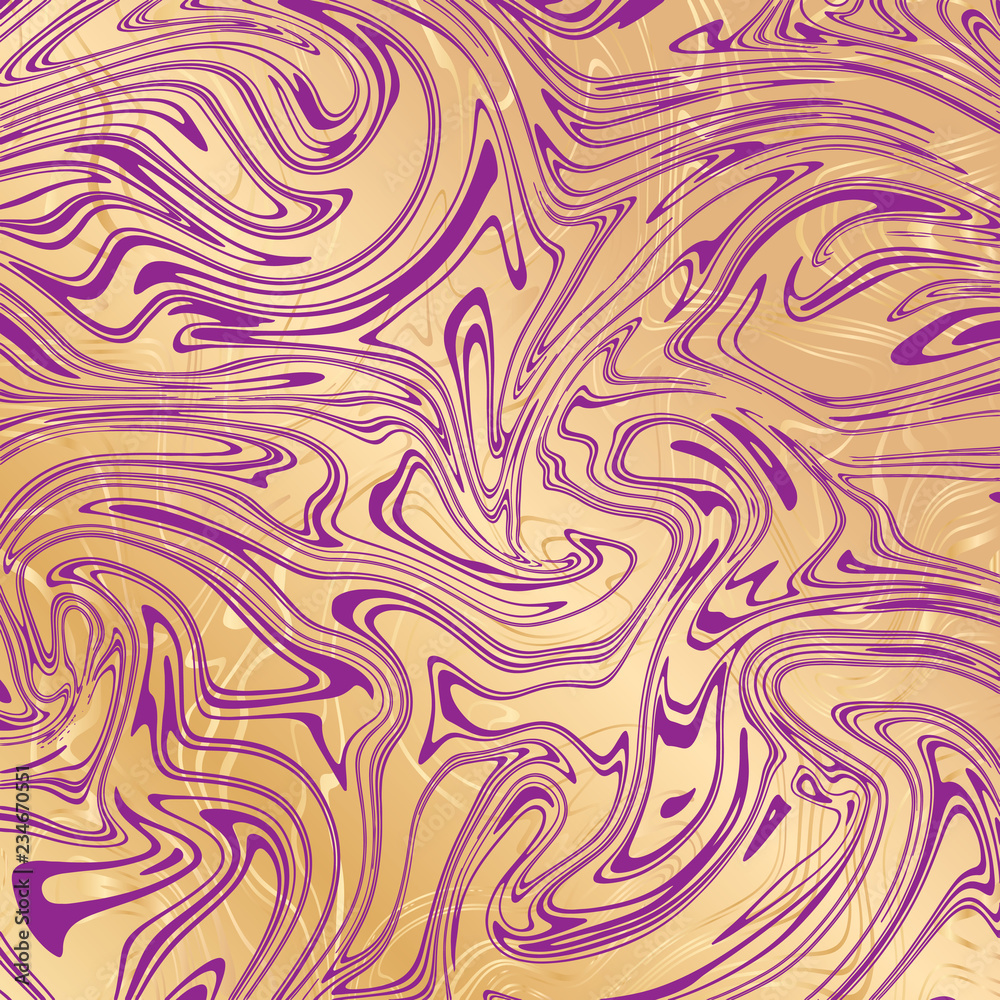 Vector violet and gold marble abstract background. Liquid marble pattern. Trendy template for design, wedding, invitation, party, birthday, web, banner, card. Vector violet and gold marble abstract background. Liquid marble pattern. Trendy template for design, wedding, invitation, party, birthday, web, banner, card.