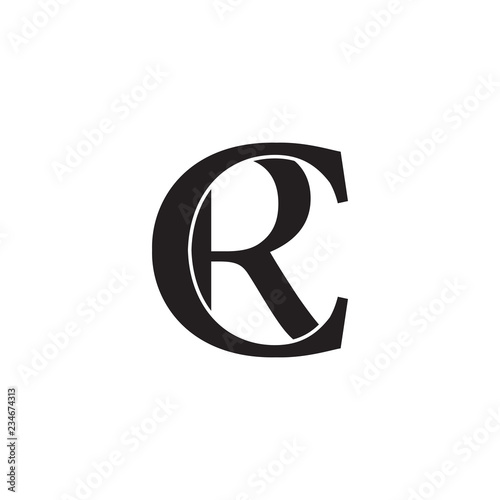 CR logo letter design