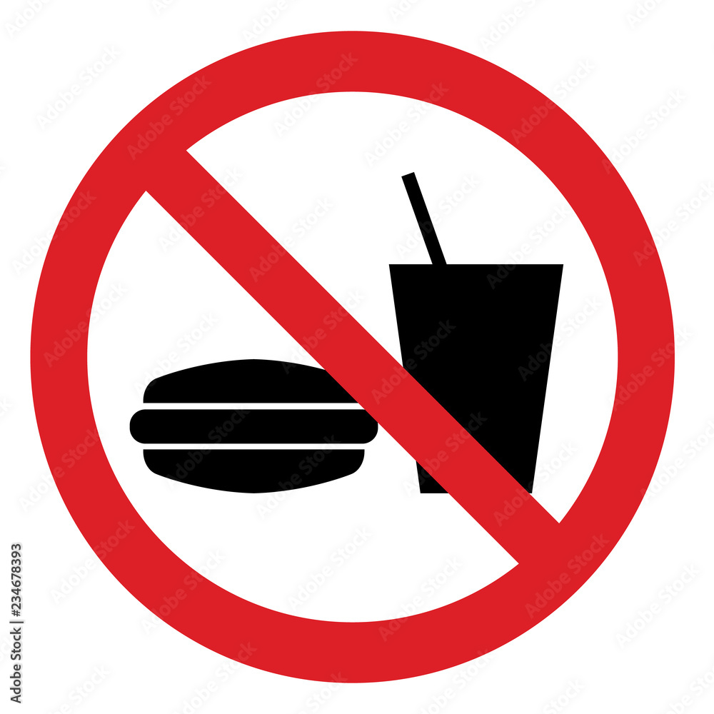 Do Not Eat And Drink Icon No Food Or Drink Symbol No Eating And No Do Not Eat And Drink Icon No Food Or Drink Symbol No Eating And No