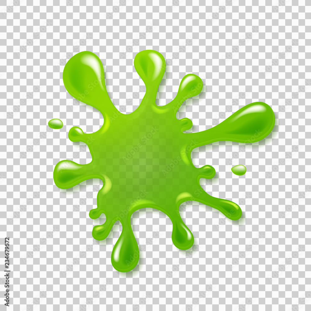 Realistic green slime. Illustration isolated on transparent background.  Graphic concept for your design Stock Vector | Adobe Stock