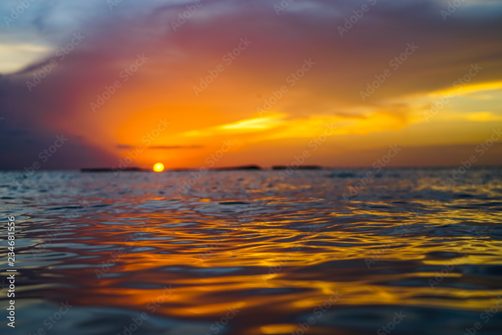 Obraz premium Sunset and beach day