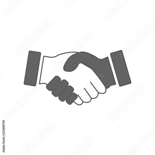 Shaking hands icon. business concept.