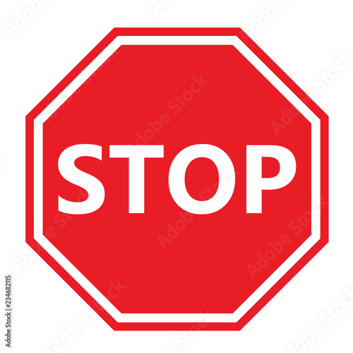 Stop sign vector