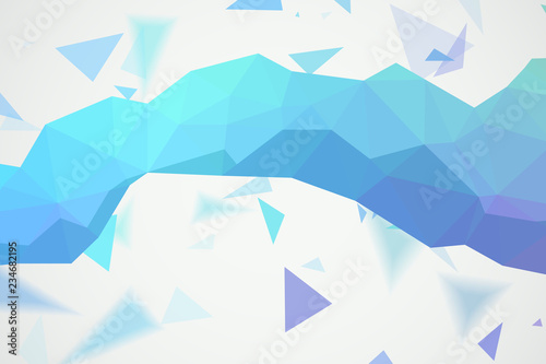 Crystal colorful shapes. Abstract polygonal space. The concept illustration for your design