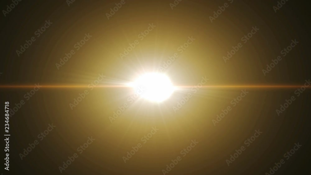 Yellow lens flares light on dark black background. 4K animation. Yellow lens flares light on dark black background. 4K animation.