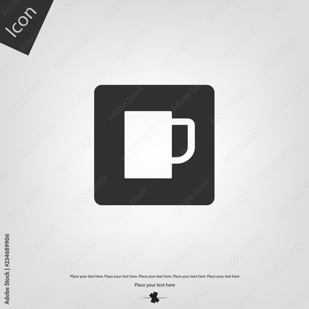 Coffee or tea cup icon Coffee or tea cup icon