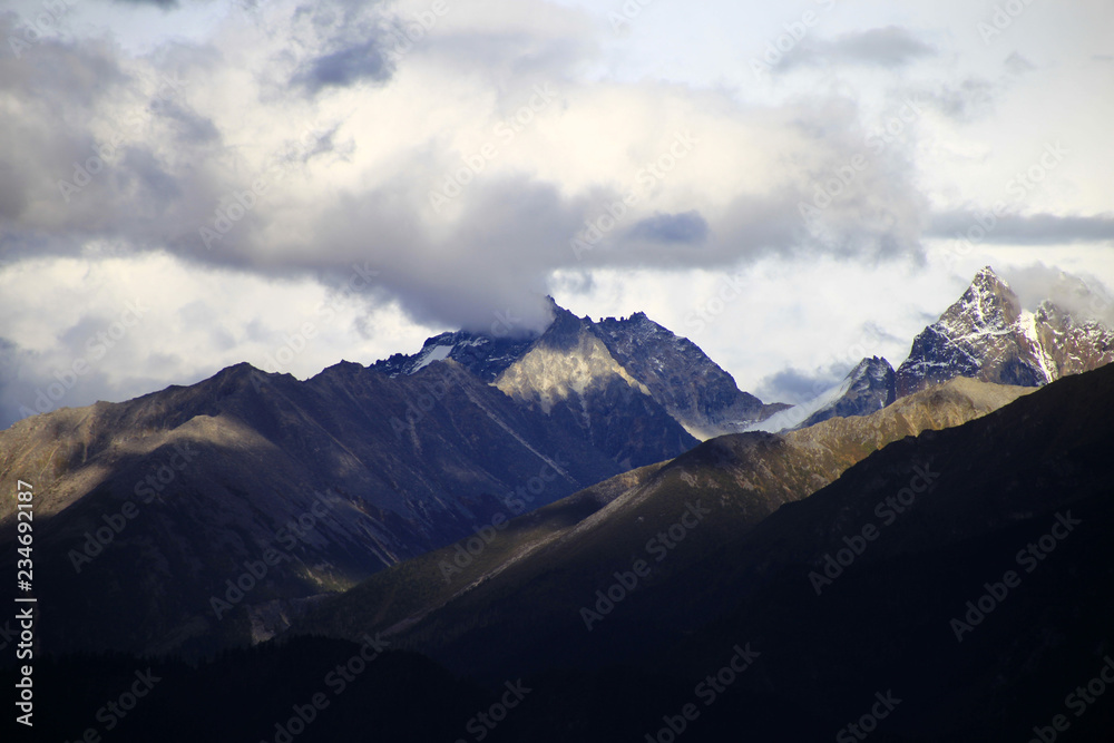 Obraz premium China's most beautiful glacier midui glacier scenery
