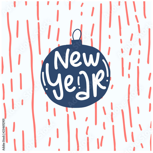 Merry Christmas and Happy New Year 2020 design
