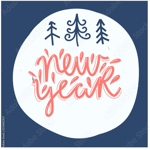 Merry Christmas and Happy New Year 2020 design