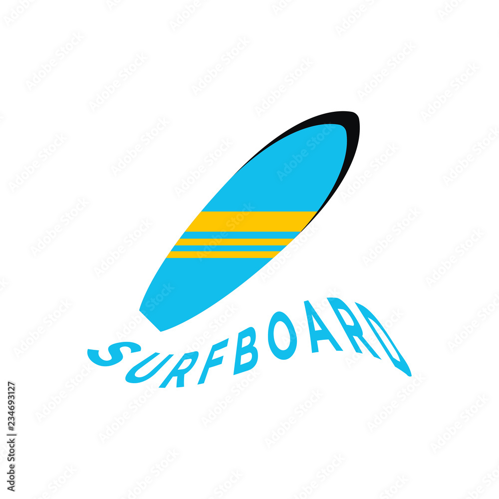 Surfboard graphic design template vector Surfboard graphic design template vector