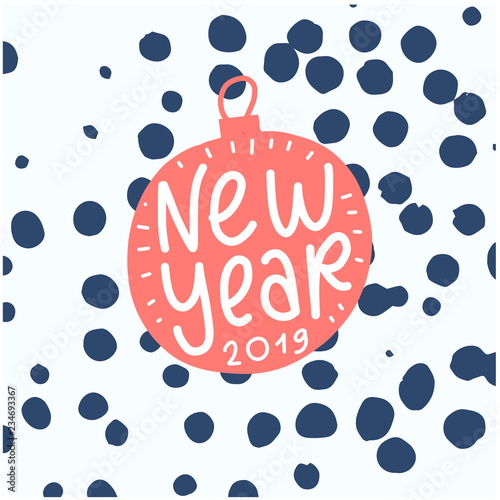 Merry Christmas and Happy New Year 2020 design