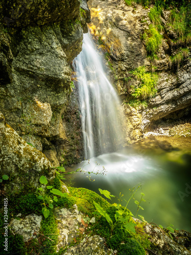 Walchsee Tyrol Lochner Waterfall long exposure