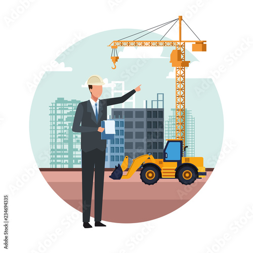 construction engineer cartoon