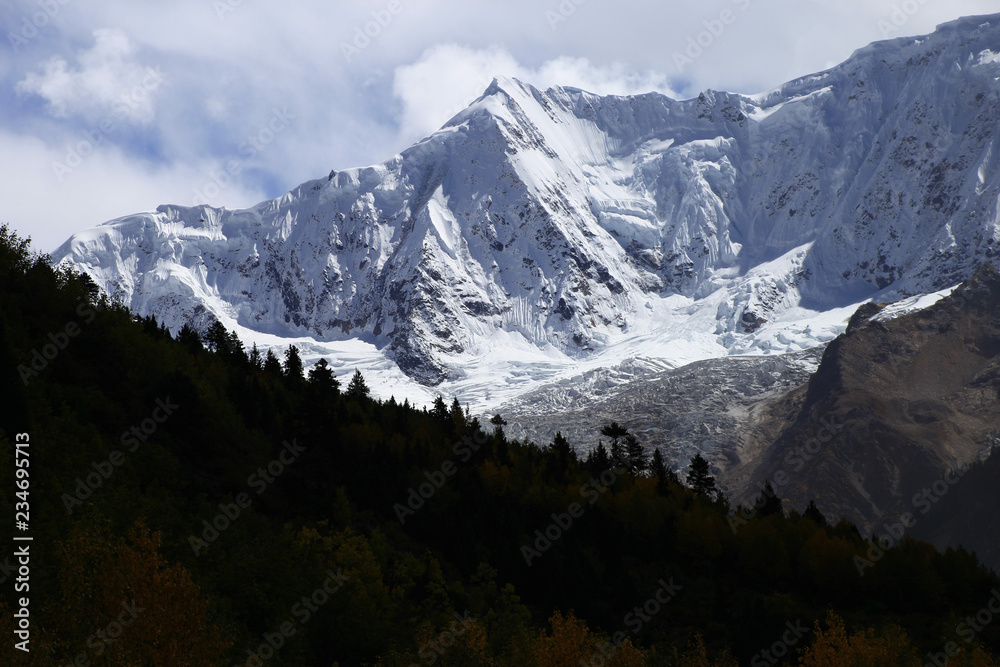 China's most beautiful glacier midui glacier scenery China's most beautiful glacier midui glacier scenery