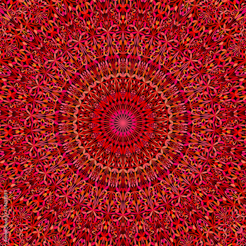 Wallpaper Mural Red abstract botanical ornate mandala pattern wallpaper - bohemian vector graphic design Torontodigital.ca