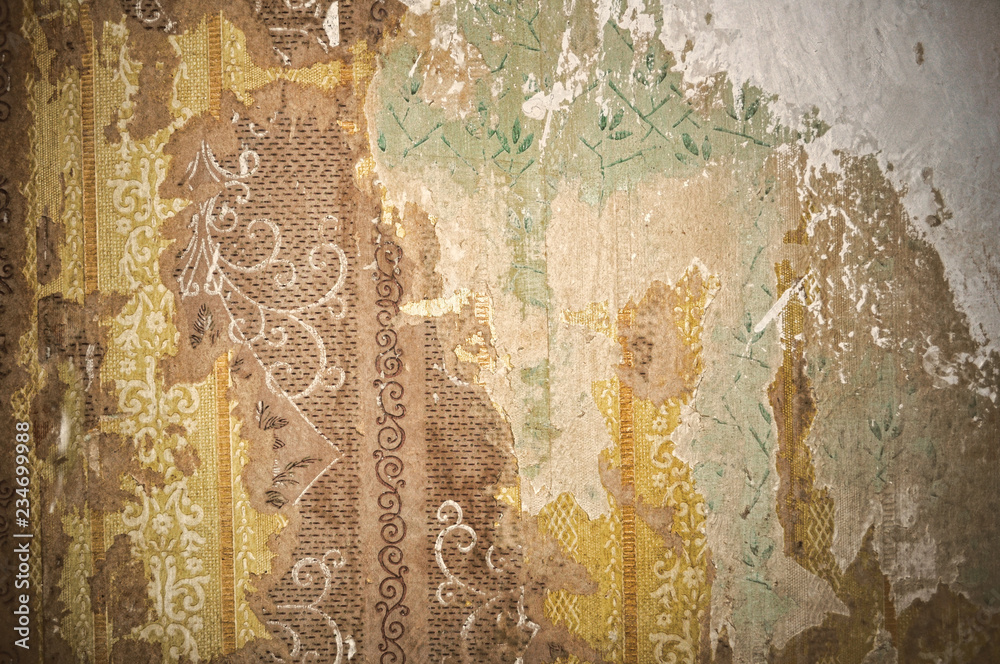 Fototapeta Old wallpaper texture.