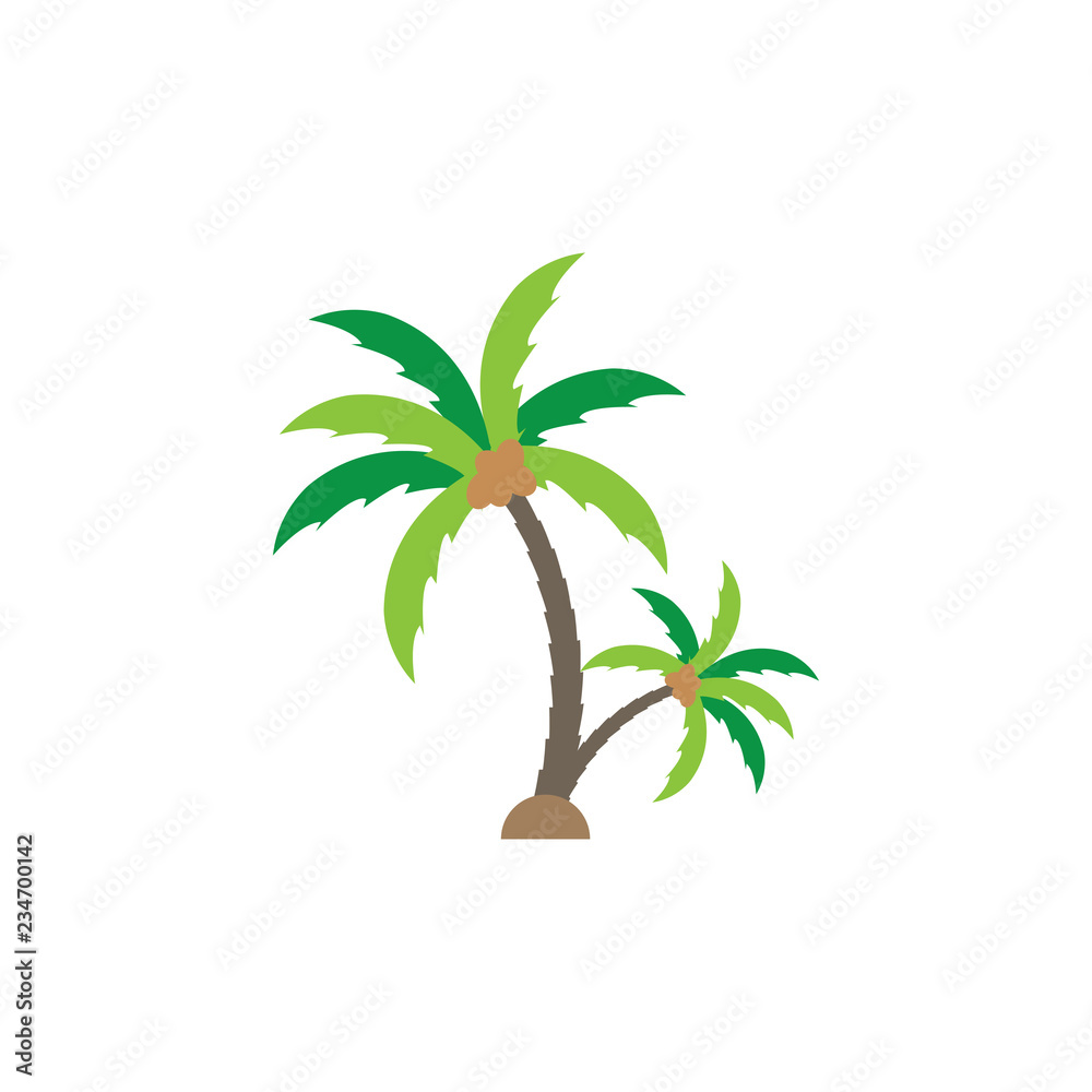 Palm tree graphic design template vector