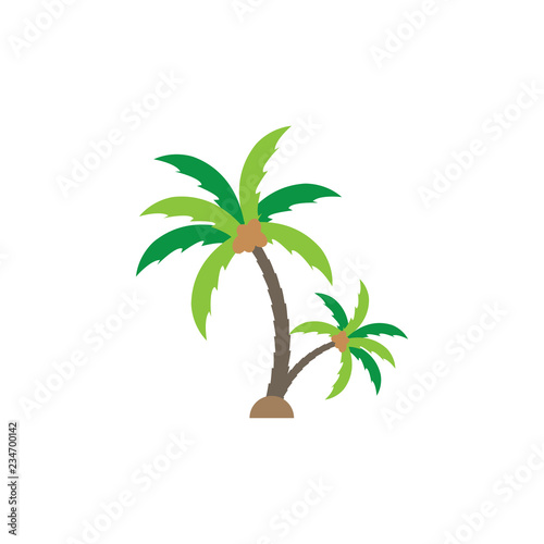 Palm tree graphic design template vector