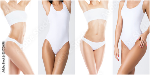 Foto Fit and sporty woman in fitness concept
