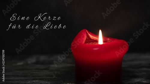 Eine Kerze für die Liebe