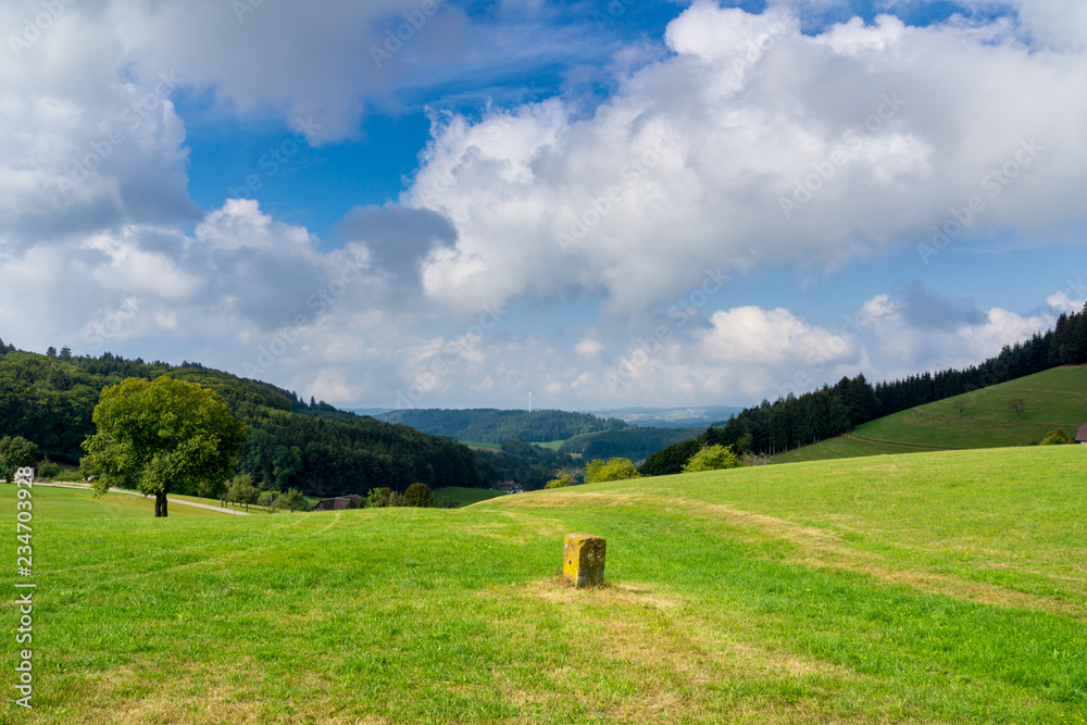 Germany, Endless view in black forest valley from Huenersedel mountain