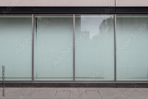 Shop Boutique Store Front with Big Window and Place for Name