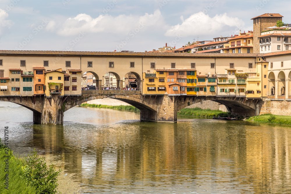 Famous landmark Ponte Vecchio in Florence, Italy