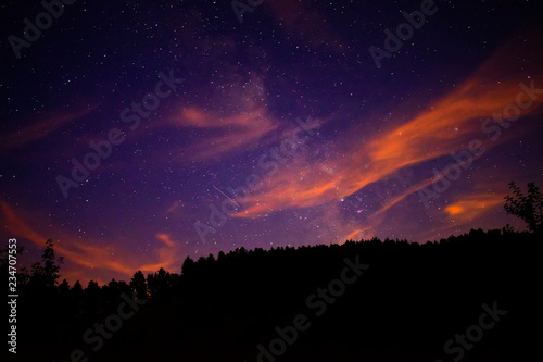 Astrophotography with a very amazing night sky and the milky way