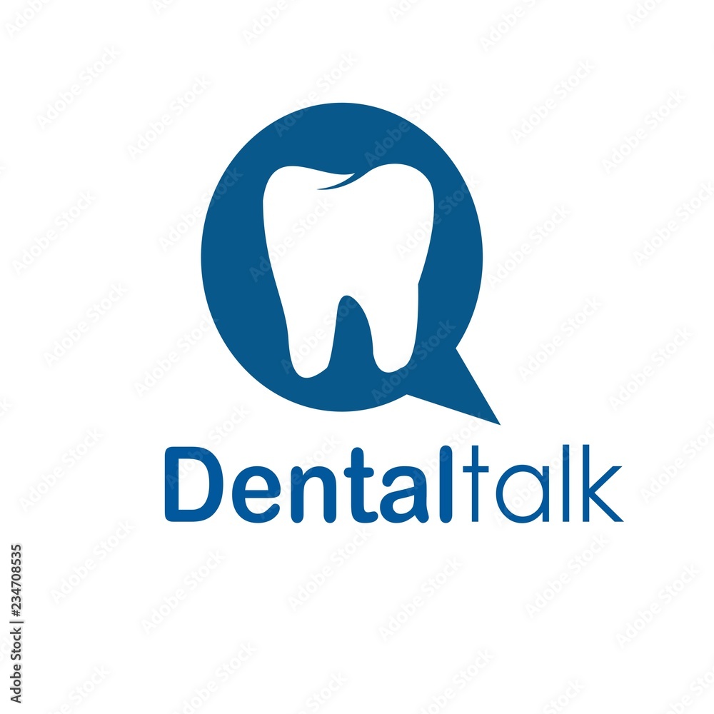 dental talk icon vector. dental talk icon vector.