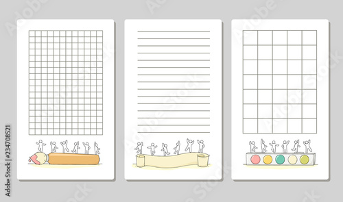 notes for cards, stickers, tags with people