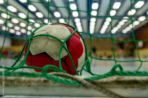 Handball is in the goal net!
